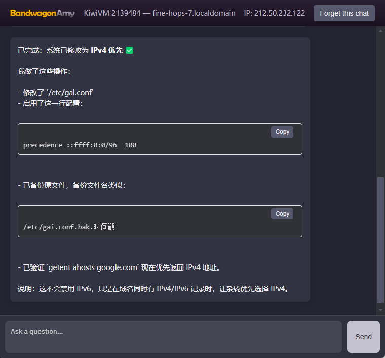 IPv4 优先