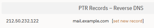 验证 PTR